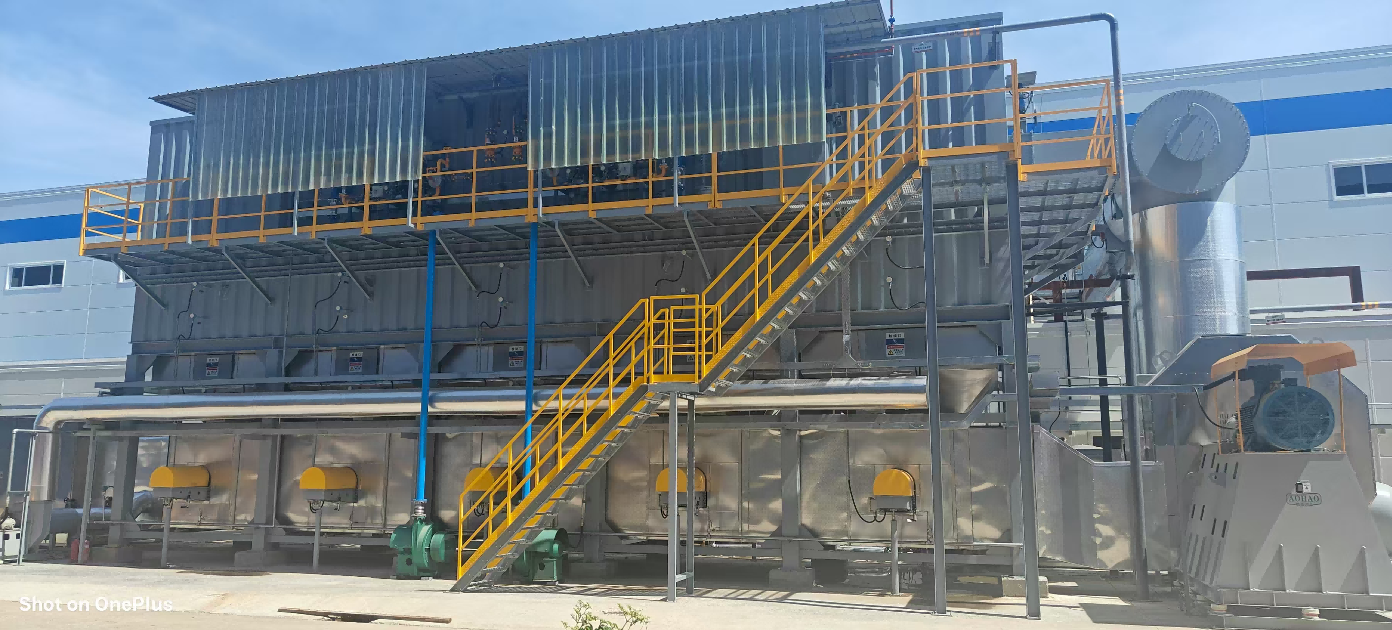 山东万豪  65000m3/h五床RTO+余热利用系统